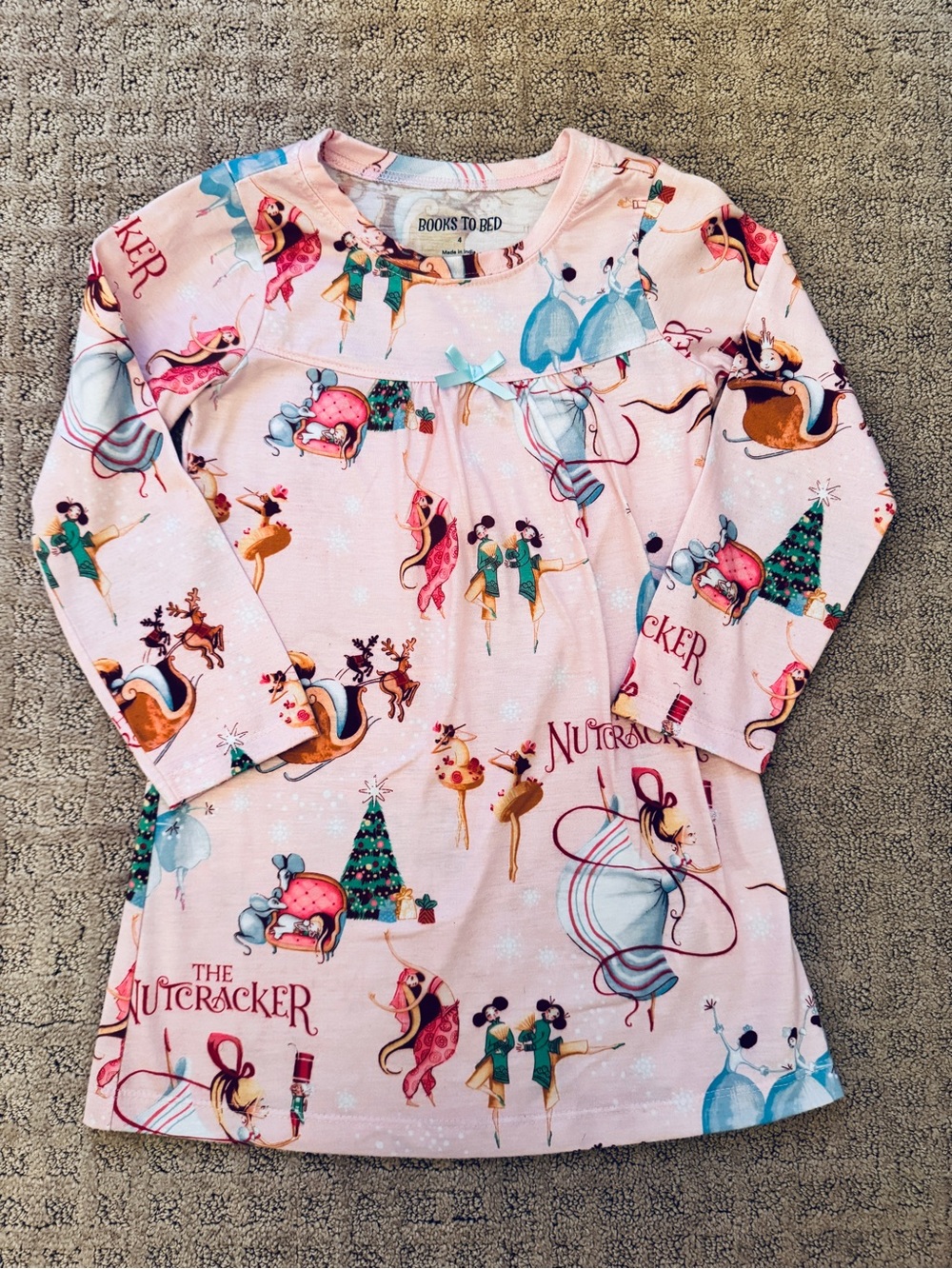 Like New Pink Nutcracker Girls Nightgown